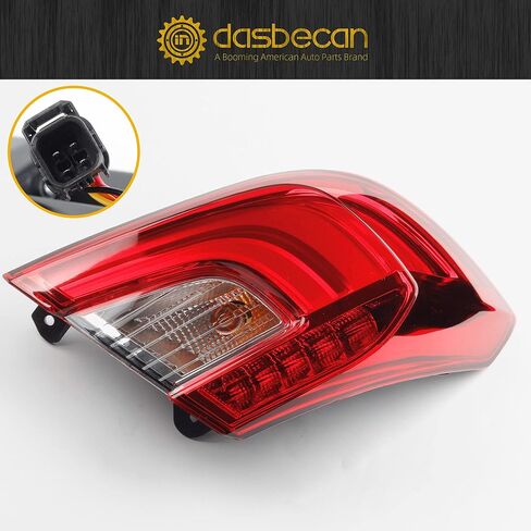 Dasbecan Left Driver Side LED Tail Light Assembly Compatible with 2018 2019 2020 2021 Honda Accord Sedan Rear Brake Lamp Taillights Harness Set in Saudi Arabia