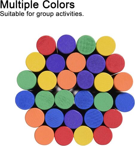 30 Pieces Rhythm Sticks for Kids Bulk, 12 Inch Wood Music Lummi Stick (Natural Color) in Saudi Arabia