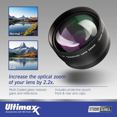 حزمة عدسة Ultimaxx Essential FUJIFILM GF 30mm f/3.5 R WR - تتضمن: ملحق عدسة واسعة الزاوية 0.43x مع ماكرو قابل للفصل، طقم مرشح حماية 3 قطع (UV، CPL، FLD) والمزيد (حزمة 14 قطعة) in Saudi Arabia