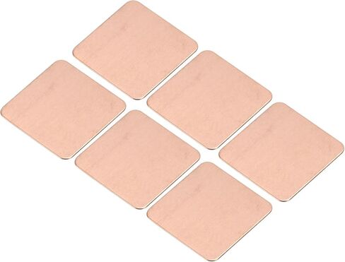 MECCANIXITY Heatsink Copper Pad Shim 15mm x 15mm x 0.3mm Thermal Conductive Heat Sink for Electronic Chip Cooling Pack of 6 in Saudi Arabia
