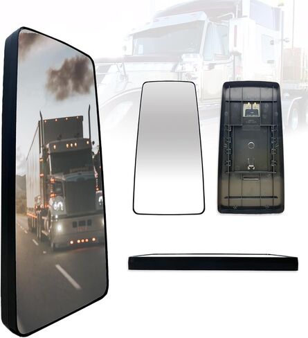زجاج مرآة بديل لـ 2002-2017 International Durastar Workstar Prostar، محدب، ساخن، عاكس للغاية، جانب السائق/الراكب in Saudi Arabia