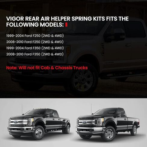 VIGOR Air Spring Bags Suspension Kits Compatible with 1999-2004 Ford F-250 and F-250 Super Duty Pickups Rear Air Helper Springs Kit, Up to 5,000 lbs of Load Leveling Capacity in Saudi Arabia