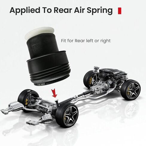 نوابض التعليق الهوائي الخلفي VIGOR متوافقة مع BMW X5 E70 2007-2013، X6 E71 E72 2008-2014، رقم قطعة استبدال OEM 37126790078، 37126790080، 37126790082، 3712678341، 37126776995 in Kuwait