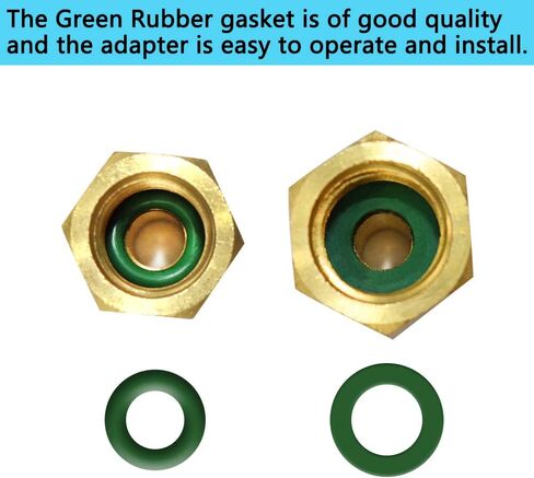 SourceTon 6 قطع محولات R134A، محول خزان تبريد نحاسي 6015 1/2 بوصة أنثى إلى 1/4 بوصة ذكر مضيئة ومحول مضخة تفريغ 6014 1/4 بوصة أنثى مضيئة إلى 1/2 بوصة ذكر in Kuwait