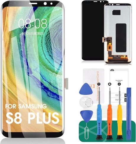 استبدال شاشة LCD الأصلية لهاتف Galaxy S8 Plus لهاتف Galaxy S8 Plus LCD لهاتف Samsung Galaxy S8+ عرض لهاتف Samsung S8+ محول رقمي لإصلاح مجموعة شاشة اللمس SM-G955F SM-G955U in Saudi Arabia