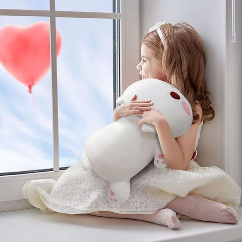 لطيف طويل القط أفخم kawaii 19.6 "وسادة الجسم القط الحيوانات المحشوة لينة Plushies محبوب القطن هريرة النوم وسادة محشوة أفخم دمية لعبة هدية للأطفال صديقة (الوردي) in Kuwait
