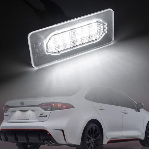 NSLUMO LED لوحة ترخيص ضوء الجمعية ل2014-2021 كورولا OEM صالح استبدال زينون الأبيض 18-SMD خطأ مجاني Led رقم لوحة مصباح الخلفية علامة الضوء in Saudi Arabia