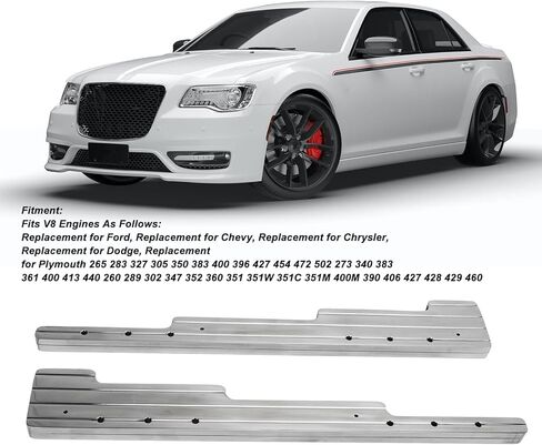 حامل مقسم نول الأسلاك، استبدال حامل نول سلك توصيل الشرارة لمحرك Chevy SBC BBC SBF 302 350 454 V8 (فضي) in Kuwait