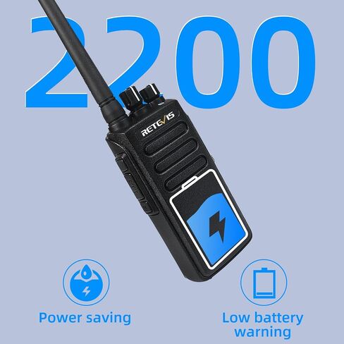 Retevis RT81 Waterproof DMR Radios,IP67,Walkie Talkies with Mic,Group Call,2200mAh,Long Range Two Way Radio for Construction Manufacture(4 Pack) in Saudi Arabia