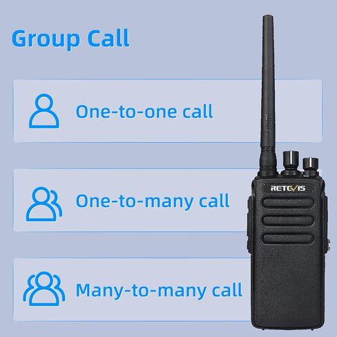 Retevis RT81 Waterproof DMR Radios,IP67,Walkie Talkies with Mic,Group Call,2200mAh,Long Range Two Way Radio for Construction Manufacture(4 Pack) in Saudi Arabia