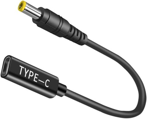 محول ذكر 4.0 × 1.7 مم إلى كابل USB C أنثى، محول ذكر إلى تيار مستمر أنثى 12 فولت 19 فولت 20 فولت، محول تيار مستمر 4.0 × 1.7 مم إلى محول USB C مصنوع لسلسلة أجهزة الكمبيوتر المحمول Lenovo Ideapad Yoga in Saudi Arabia