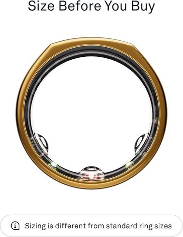 Oura Ring Gen3 Horizon - حلقة ذكية - الحجم الأول مع مجموعة مقاسات Oura - يمكن ارتداؤها لتتبع النوم - معدل ضربات القلب - متتبع اللياقة البدنية - عمر البطارية 5-7 أيام in Kuwait