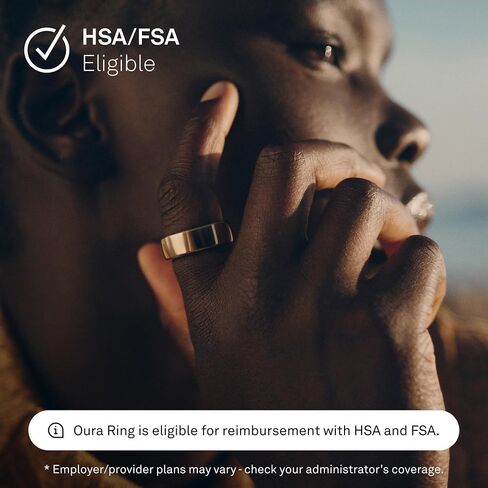Oura Ring Gen3 Horizon - حلقة ذكية - الحجم الأول مع مجموعة مقاسات Oura - يمكن ارتداؤها لتتبع النوم - معدل ضربات القلب - متتبع اللياقة البدنية - عمر البطارية 5-7 أيام in Kuwait