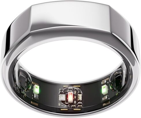 Oura Ring Gen3 Horizon - Rose Gold - Size 7 | Size First with Oura Ring Gen3 Sizing Kit - Sleep Tracking Wearable - Heart Rate - Fitness Tracker - 5-7 Days Battery Life in Kuwait