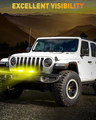 شريط إضاءة LED مقاس 7 بوصات من NAOEVO، مصابيح LED للضباب/القيادة على الطرق الوعرة، مصابيح LED ثلاثية الصفوف بقدرة 50 وات 6000 لومين، مصابيح عمل LED لشاحنة قارب سيارة UTV ATV Jeep، عبوتان (أبيض) in Kuwait