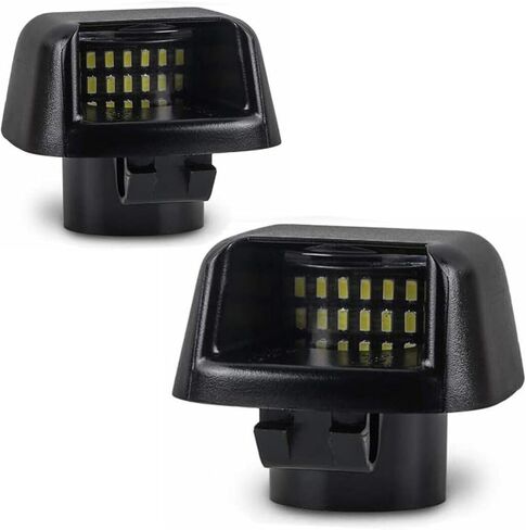 أضواء لوحة ترخيص LED لـ Frontier D40 07-21، Titan وXterra 07-15، Armada 08-15، سوزوكي خط الاستواء 09-12 18 SMD 6500K زينون الأبيض استبدال مصباح العلامة 2 حزمة in Kuwait