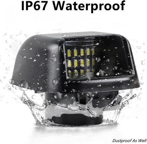 أضواء لوحة ترخيص LED لـ Frontier D40 07-21، Titan وXterra 07-15، Armada 08-15، سوزوكي خط الاستواء 09-12 18 SMD 6500K زينون الأبيض استبدال مصباح العلامة 2 حزمة in Kuwait