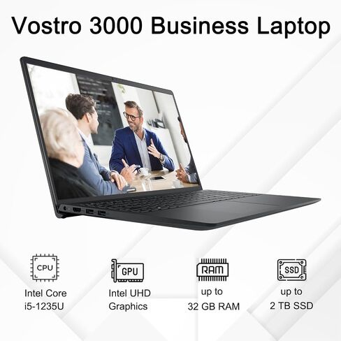 ديل فوسترو 3000 سلسلة 3520 لاب توب للأعمال، شاشة 15.6 بوصة فل اتش دي 120 هرتز، الجيل الثاني عشر انتل 10 كور i5-1235U (بيت i7-1165G7)، 16 جيجا رام، 1 تيرابايت اس اس دي، HDMI، RJ-45، ويندوز 11 برو، اسود in Saudi Arabia