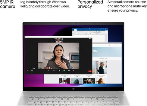 HP Envy 16" WQXGA (2560 x 1600) Touchscreen Laptop, Intel Core i9-13900H, GeForce RTX 4060 Graphics, Backlit Keyboard, Wi-Fi 6E, Audio by Bang & Olufsen, Win 11, P500 SSD (64GB RAM | 2TB PCIe SSD) in Saudi Arabia