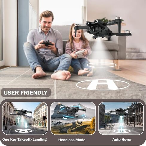 12PRO Drones with Camera Brushless Motor Drone for Adults and Beginner 5G WIFI FPV RC Foldable Quadcopter 135° Adjustable Motorized Camera 1080P HD Maintain altitude APP Control 2 Batteries 30 Minutes in Saudi Arabia