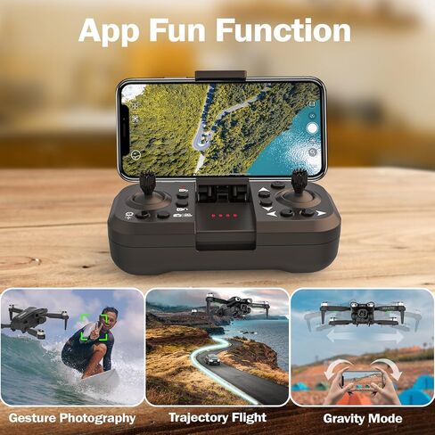12PRO Drones with Camera Brushless Motor Drone for Adults and Beginner 5G WIFI FPV RC Foldable Quadcopter 135° Adjustable Motorized Camera 1080P HD Maintain altitude APP Control 2 Batteries 30 Minutes in Saudi Arabia