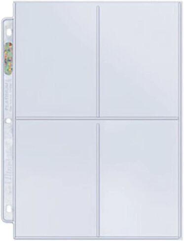 Ultra Pro 25 (Twenty Five Pages) 4-Pocket Coupon Pages (3.5 X 5 inches, top load pockets) in Saudi Arabia