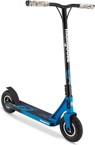 Mongoose Tread Kids and Adult Freestyle Dirt Scooter, 200mm Big Air Filled Tires, Great for Dirt and Gravel, Ages 8 Years and Up, Max Rider Weight 220 Pounds in Saudi Arabia