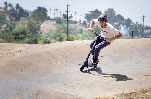 Mongoose Tread Kids and Adult Freestyle Dirt Scooter, 200mm Big Air Filled Tires, Great for Dirt and Gravel, Ages 8 Years and Up, Max Rider Weight 220 Pounds in Saudi Arabia