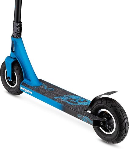 Mongoose Tread Kids and Adult Freestyle Dirt Scooter, 200mm Big Air Filled Tires, Great for Dirt and Gravel, Ages 8 Years and Up, Max Rider Weight 220 Pounds in Saudi Arabia