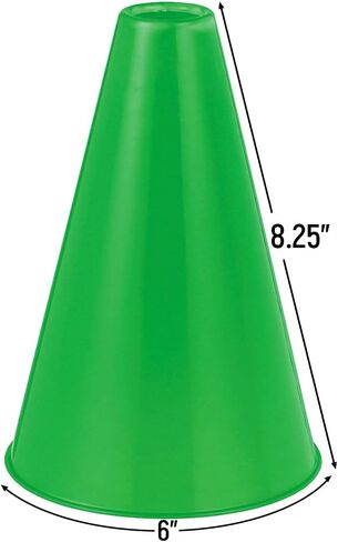 Blue Plastic Megaphone (8.25" x 6") – 1 Pc - Eco-Friendly & Lightweight Design - Ideal For Sports Events, Parties & Cheerleading in Kuwait