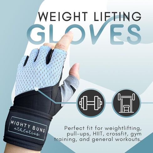 Weight Lifting Gloves Full Palm Protection, Workout Gloves for Gym, Cycling, Exercise, Breathable, Lightweight for Mens and Women in Saudi Arabia