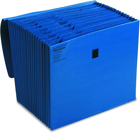 ويلسون جونز C7117ABL ،ColorLife Expanding A-Z Files with Hook & Loop ،26 جيبًا ،Letter ،أزرق داكن in Kuwait