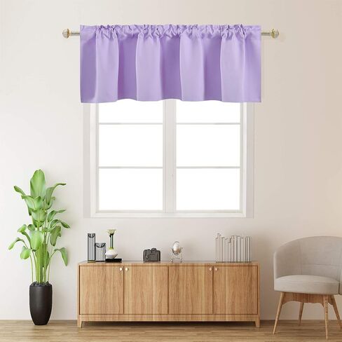 Royal Blue Valances For Kitchen 1 Panel Darkening Solid Blackout Valance Curtains For Loft and Nursery Window With Rod Pocket 18 Inch Length For Girls Boys Bedroom Small Window 42 X 18 Inches in Saudi Arabia