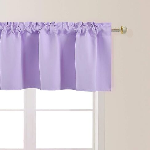 Royal Blue Valances For Kitchen 1 Panel Darkening Solid Blackout Valance Curtains For Loft and Nursery Window With Rod Pocket 18 Inch Length For Girls Boys Bedroom Small Window 42 X 18 Inches in Saudi Arabia