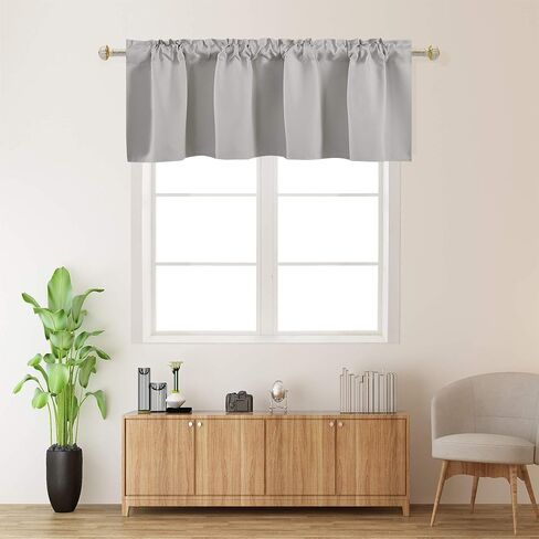 Royal Blue Valances For Kitchen 1 Panel Darkening Solid Blackout Valance Curtains For Loft and Nursery Window With Rod Pocket 18 Inch Length For Girls Boys Bedroom Small Window 42 X 18 Inches in Saudi Arabia