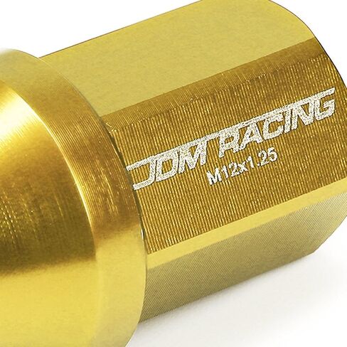 DNA MOTORING LN-ZTL-9018-125-BK 20Pcs M12 x 1.25 25mm OD/35mm Height Close End Lug Nuts w/Deep Drive Extension Adapter, Black in Kuwait