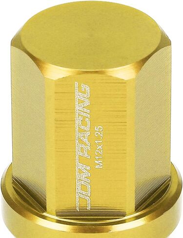 DNA MOTORING LN-ZTL-9018-125-BK 20Pcs M12 x 1.25 25mm OD/35mm Height Close End Lug Nuts w/Deep Drive Extension Adapter, Black in Kuwait