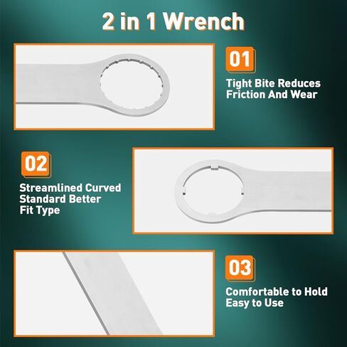 مفتاح ربط Ebike BBS لمحرك منتصف المحرك، مفتاح ربط أداة التثبيت لمحرك BAFANG BBS01 BBS02 BBSHD، مفتاح تثبيت أسفل الدراجة، أداة إصلاح وإزالة in Kuwait