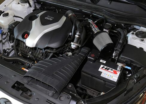 مجموعة مدخل الهواء Shortram البولندية + درع الحرارة Cool Ram Cool Ram متوافق مع 2011-2015 Kia Optima 2.0L Turbo 2011-2014 Hyundai Sonata 2.0L Turbo، 827-587P in Saudi Arabia