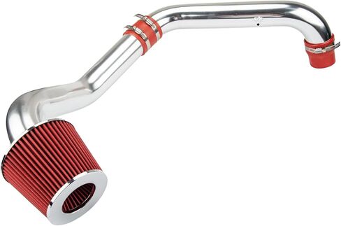 طقم مدخل هواء بارد مع فلتر درع حراري لسيارة سيفيك 1996-2000 1.6 لتر (أحمر) in Kuwait