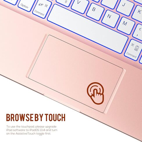 حافظة تشيسونا آيباد إير الجيل الخامس مع لوحة مفاتيح، (10.9 بوصة 2022) لوحة لمس 7 ألوان خلفية، قابلة للدوران 360 درجة، غطاء نحيف مع حامل أقلام، حافظة لوحة مفاتيح لجهاز آيباد إير الجيل الخامس/الرابع، آيباد برو 11، وردي... in Kuwait