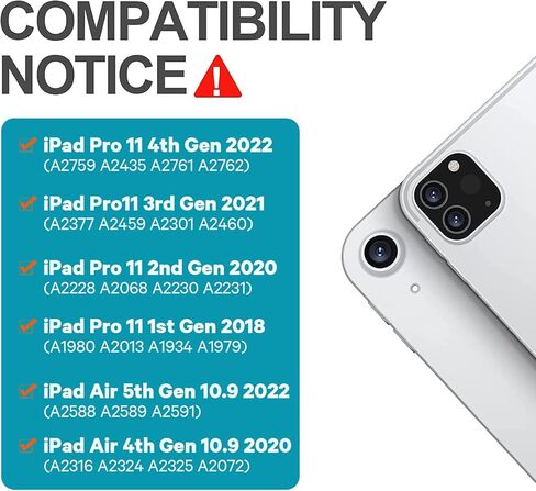 حافظة تشيسونا آيباد إير الجيل الخامس مع لوحة مفاتيح، (10.9 بوصة 2022) لوحة لمس 7 ألوان خلفية، قابلة للدوران 360 درجة، غطاء نحيف مع حامل أقلام، حافظة لوحة مفاتيح لجهاز آيباد إير الجيل الخامس/الرابع، آيباد برو 11، وردي... in Kuwait