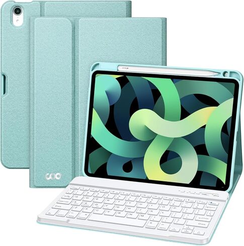 COO Keyboard Case for iPad Air 5th Gen/4th Gen 2020/iPad Pro 11, Detachable Wireless Bluetooth Keyboard, Built-in Pencil Holder, Champagne in Saudi Arabia