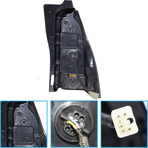 مجموعة إضاءة خلفية LED مناسبة لسيارة Toyota 4Runner 2003-2009 غطاء أسود تأثير الضوء المتدفق سهل التركيب in Saudi Arabia