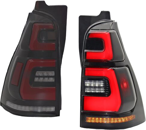 مجموعة إضاءة خلفية LED مناسبة لسيارة Toyota 4Runner 2003-2009 غطاء أسود تأثير الضوء المتدفق سهل التركيب in Saudi Arabia