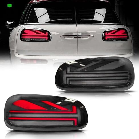 Archaic Tail Lights for Mini Cooper Clubman F54 2015-2019, Full LED Taillights Assembly for Clubman ALL4/Base/Cooper S/JCW, Sequential Turn Signal/Start Up Sequence/IP67/Plug & Play, Pair, Red Lens in Kuwait