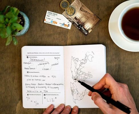 Prompted Travel Journal for 14 Day Trip Unique Questions, Packing List, Trip Organizer, Planner - Perfect for the World Traveler and Group Trips in Kuwait