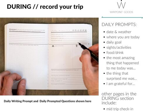 Prompted Travel Journal for 14 Day Trip Unique Questions, Packing List, Trip Organizer, Planner - Perfect for the World Traveler and Group Trips in Kuwait