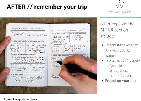 Prompted Travel Journal for 14 Day Trip Unique Questions, Packing List, Trip Organizer, Planner - Perfect for the World Traveler and Group Trips in Kuwait