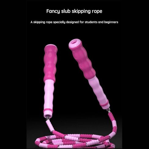 CJSDYY Fitness Jump Rope, 2 Pack Tangle Free Segmented Soft Bead Rope Skipping, Adjustable Length Skipping Rope , Advanced Skipping Rope for Kids, Women and Men Training, Workout and Weight Loss - 9.2 in Kuwait
